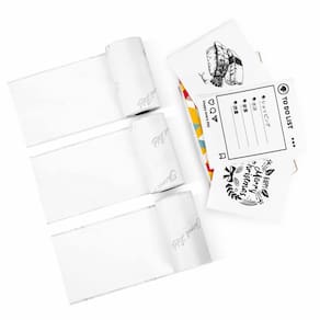Papel adesivo térmico Phomemo branco 50mm para T02/M02/M04AS