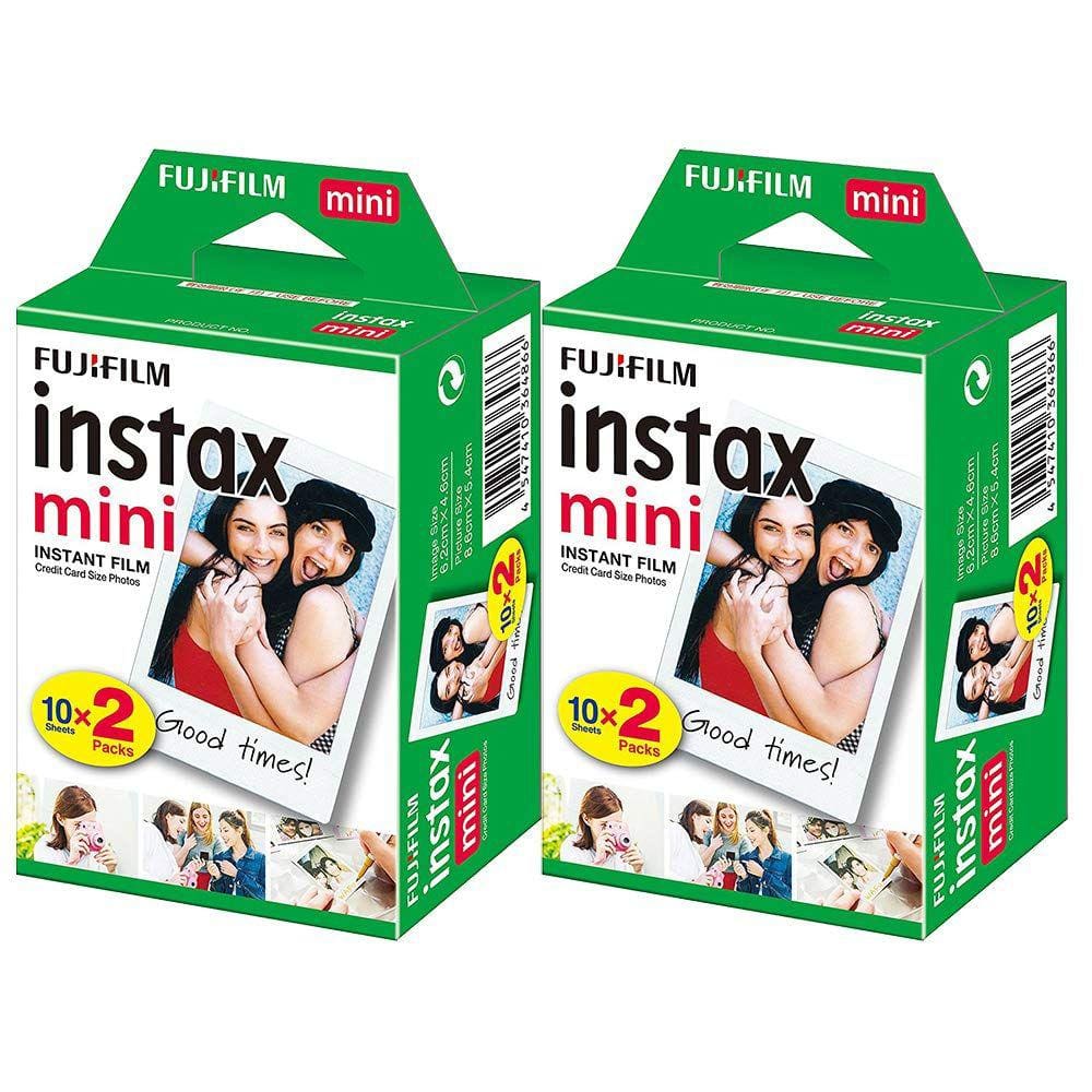 Filme instantâneo Fujifilm Instax Mini - 40 folhas (2 pacotes)