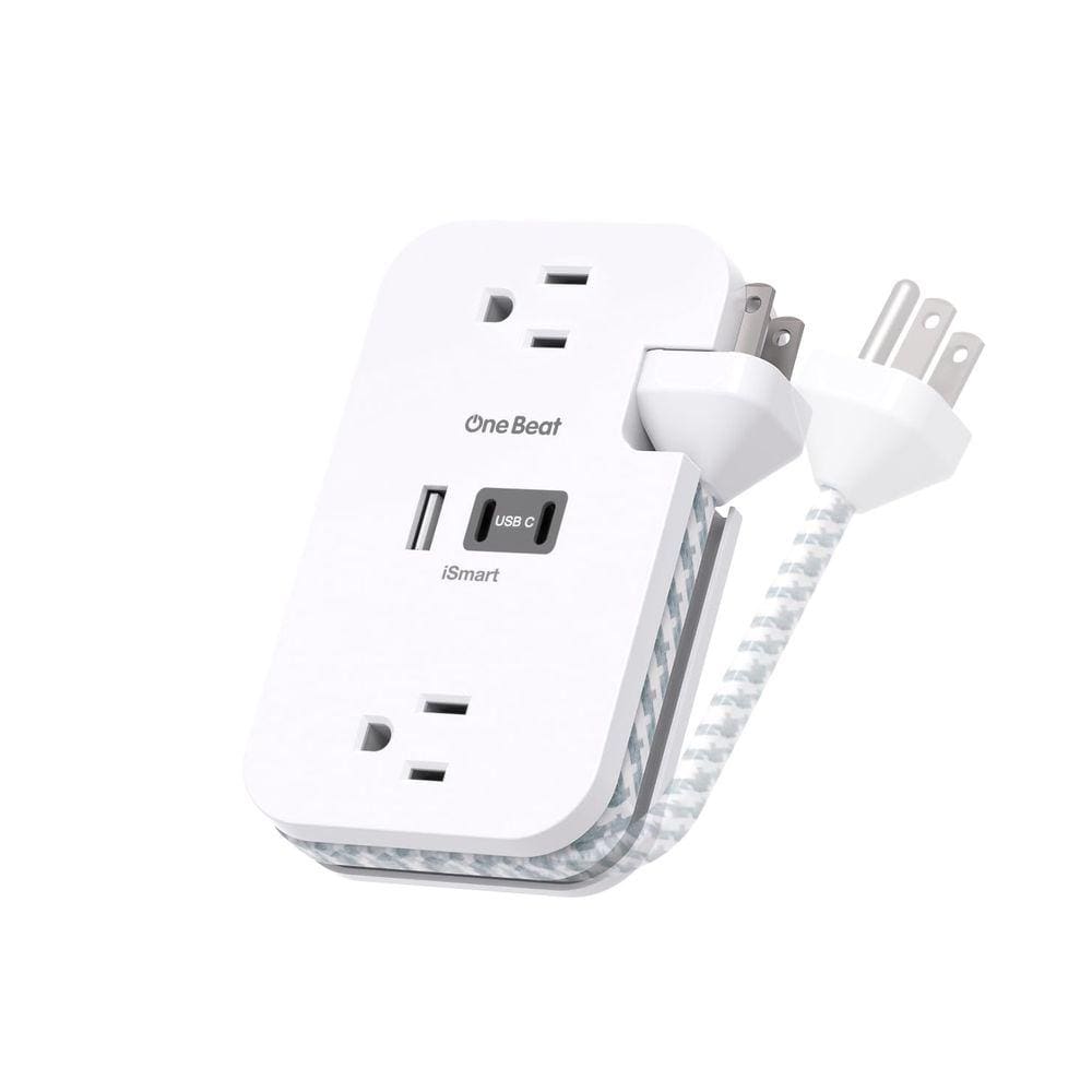 Faixa de alimentação One Beat Travel Cruise Ship 2 tomadas 3 USB