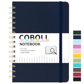Caderno Coboll Ruled com capa dura e papel grosso 20x14cm