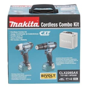 Kit Furadeira E Parafusadeira - Azul-Turquesa - 110V/220V
