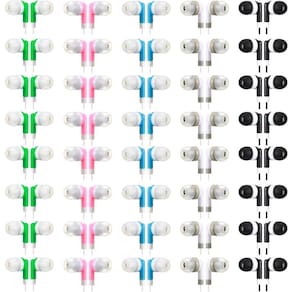 Fones de ouvido com fio Konohan, pacote com 100 fones de ouvido infantis para escola