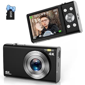 Câmera digital Anteam FHD 4K 48MP 16X Zoom com 32GB de memória