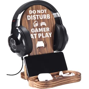 Suporte de fone de ouvido Gamer OCCdesign Funny Design Pine Wood