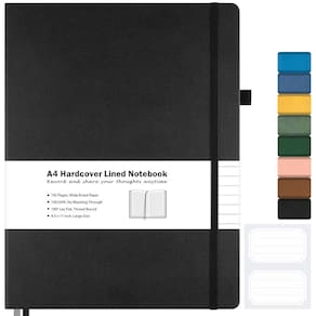 Caderno de jornal MALEDEN A4 21x29,7cm Capa dura em couro