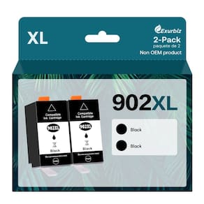 Cartuchos de tinta Exurbiz 902XL com HP 902 Black