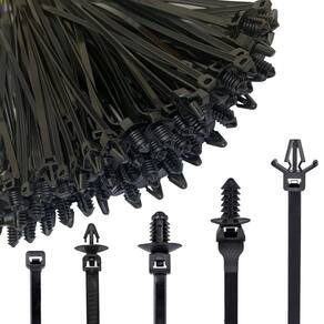 Cable Zip Tie Niteguy 160 unidades de nylon com travamento automático resistente a UV