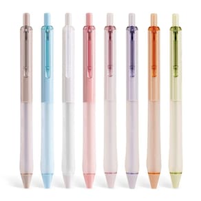 Canetas retráteis de tinta gel WRITECH Black Ink 0,7 mm 8 ct