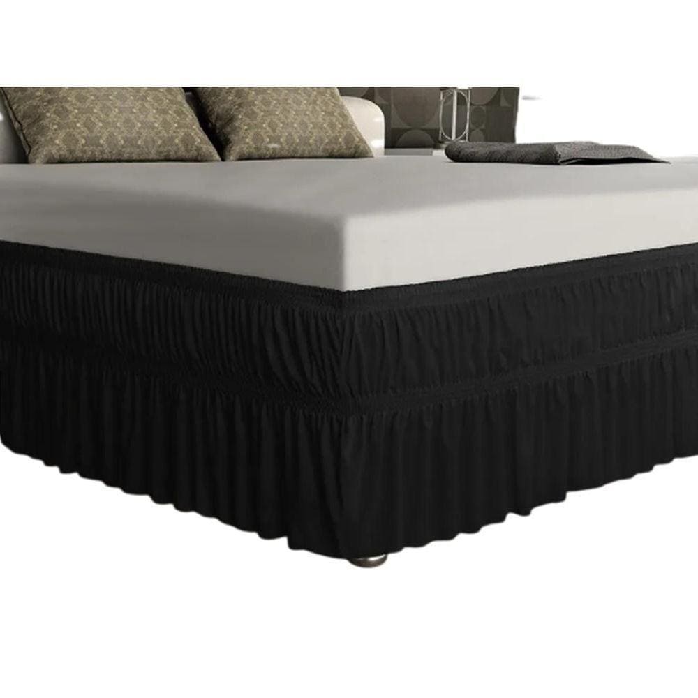 Saia Para Cama Box Casal King Pronta