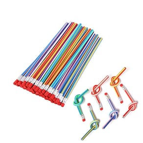 Lápis flexível Bendy OJYUDD, 35 peças, colorido com borracha