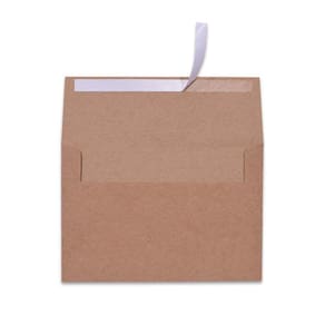 Envelopes: papel kraft marrom AZAZA A7 13,3 x 18,4 cm (100 unidades)