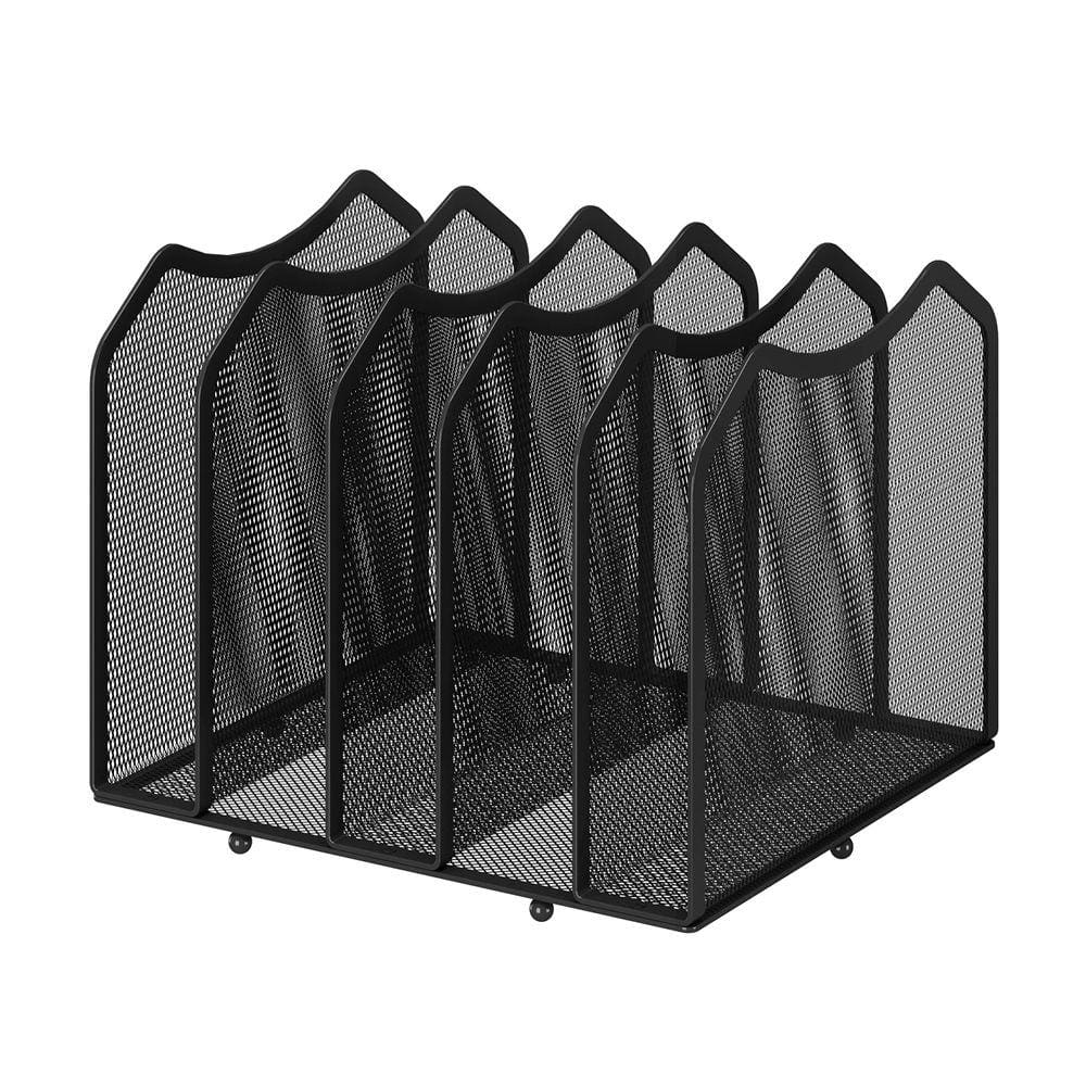 Organizador de classificação de arquivos Simple Trending Black Metal de 5 seções