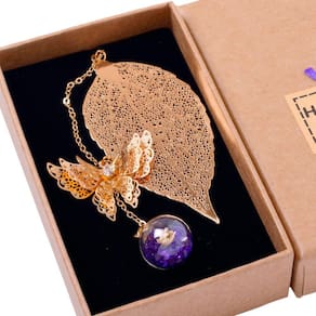 Marque Toirxarn Leaf com pingente de boleta 3D para mulheres