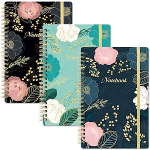 Caderno Indeme A5 Ruled Journal, 160 páginas, pacote com 3 para mulheres