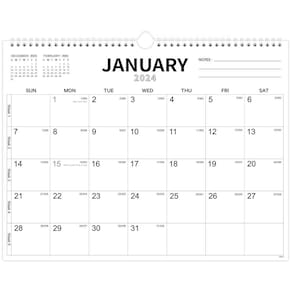 Calendário Urneeds 2024 Calendário de parede de janeiro a dezembro 14,7 x 12
