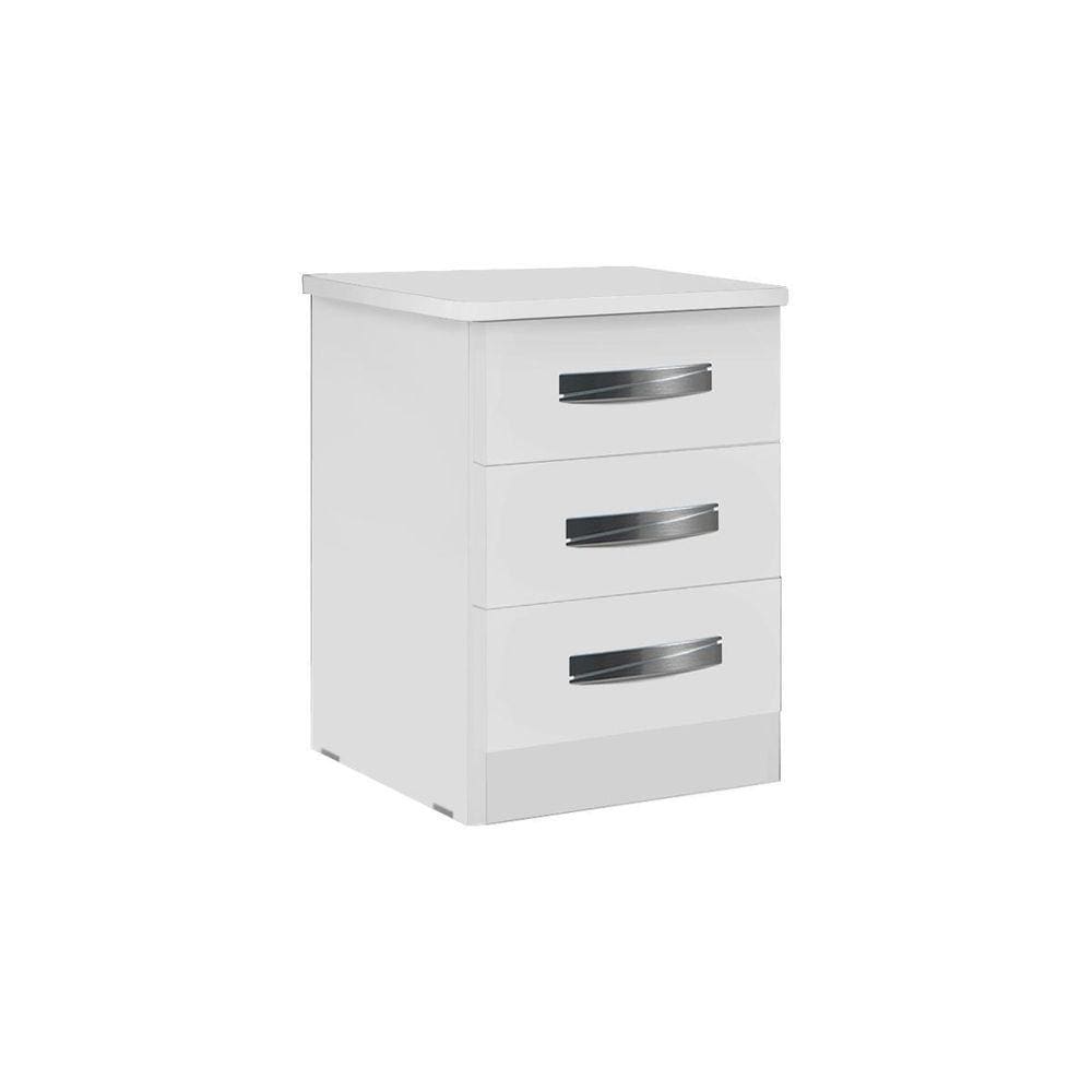 Mesa De Cabeceira - 3 Gavetas Corrediça Telescópica