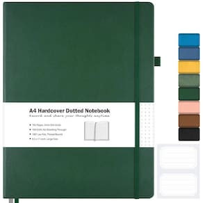 Caderno MALEDEN Dotted A4 Capa dura 21,6x27,9cm Verde