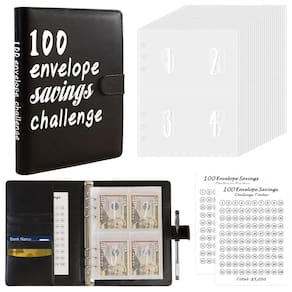 Savings Binder OROGHT 100 envelopes Desafio de economia de dinheiro
