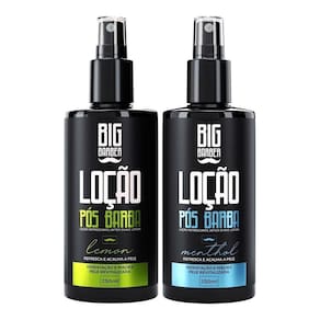 Kit Loção Pós Barba 1X Menthol E 1X Lemon 250Ml Big Barber