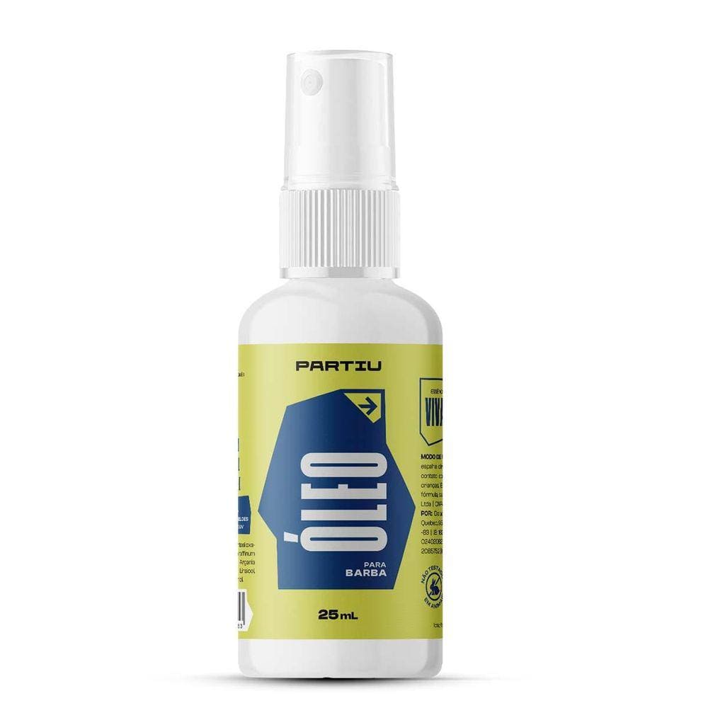 Óleo Para Barba Hidratante Profissional 25Ml Vivaz Partiu