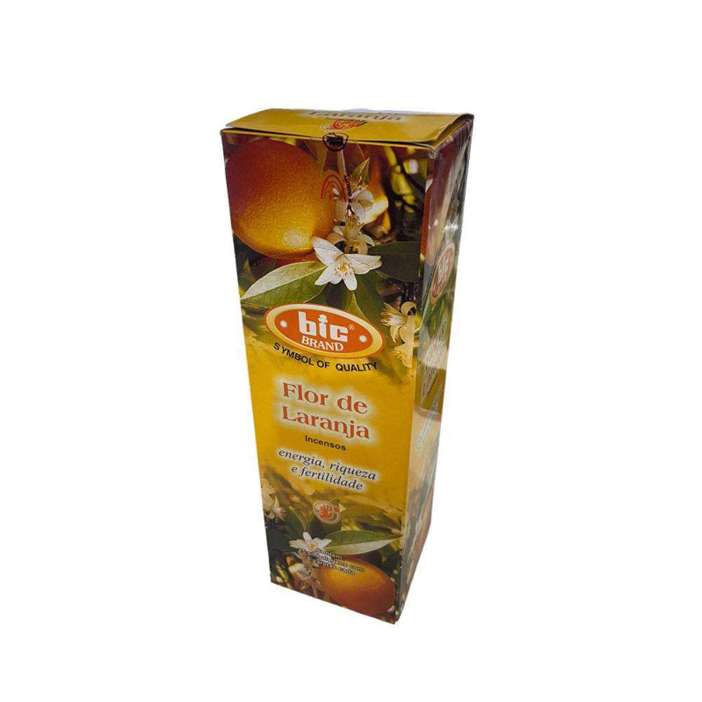 Incenso Indiano Bic Flor De Laranja 25 Caixas com 8 Varetas