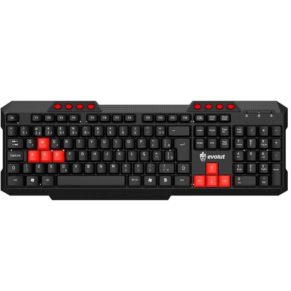 Teclado Gamer C/Multimídia Evolut Shey Eg209 Usb Abnt2