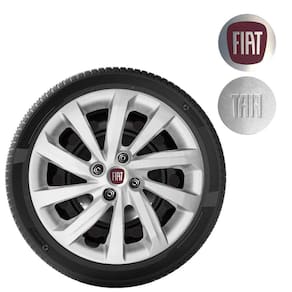 Calota Strada Aro 15 Cinza Logo Metal - Grid Calotas