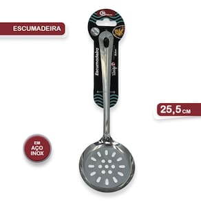 Escumadeira Para Frituras Em Aço Inox 25,5Cm