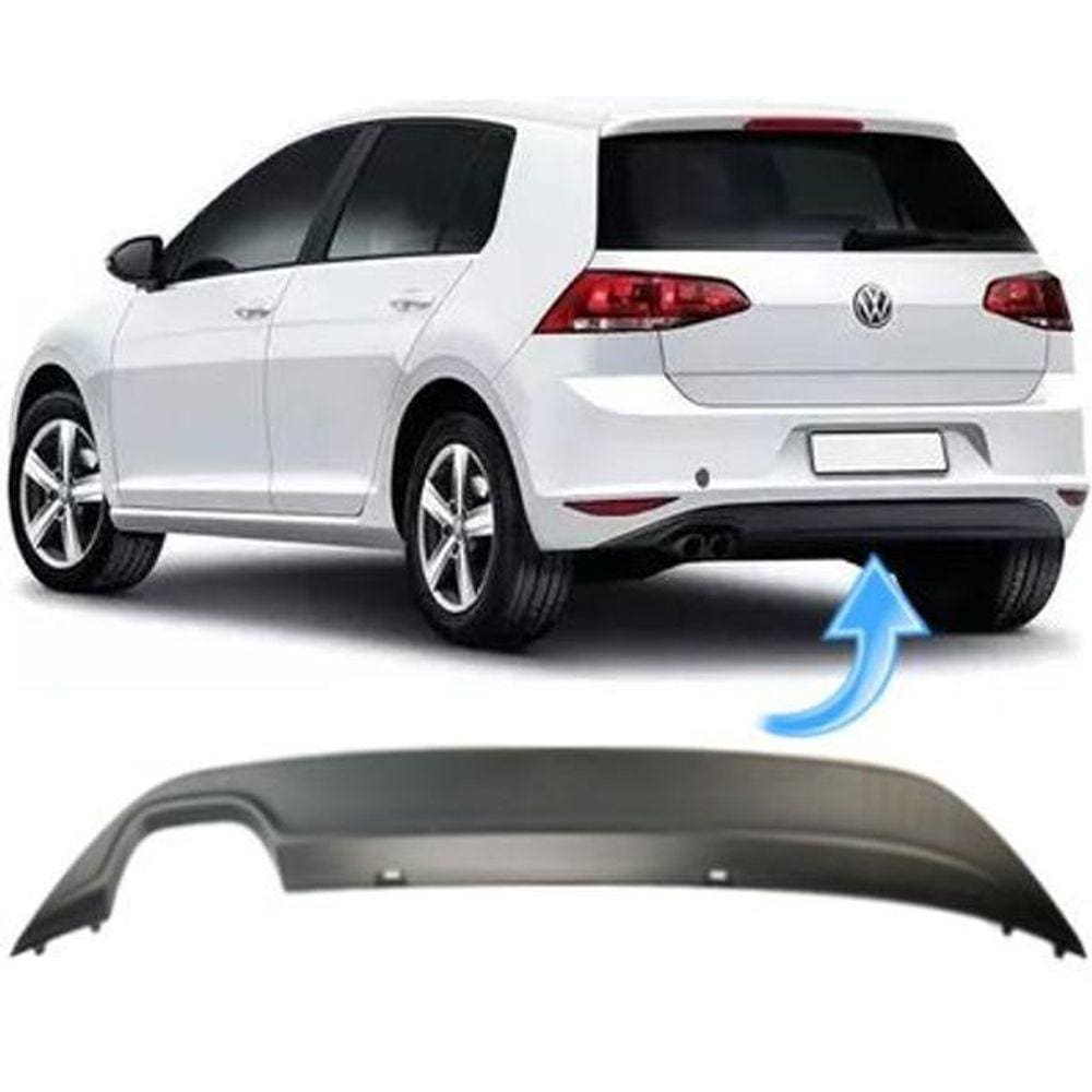 Saia Spoiler Do Parachoque Traseiro Golf 1.4 Tsi 2014 À 2017