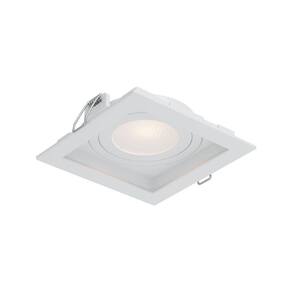 Embutido Abs Quadrado Mr16 Gu10 Recuado Branco