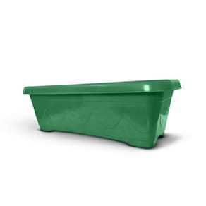 Vaso Floreira Plástico Retangular 60cm Verde