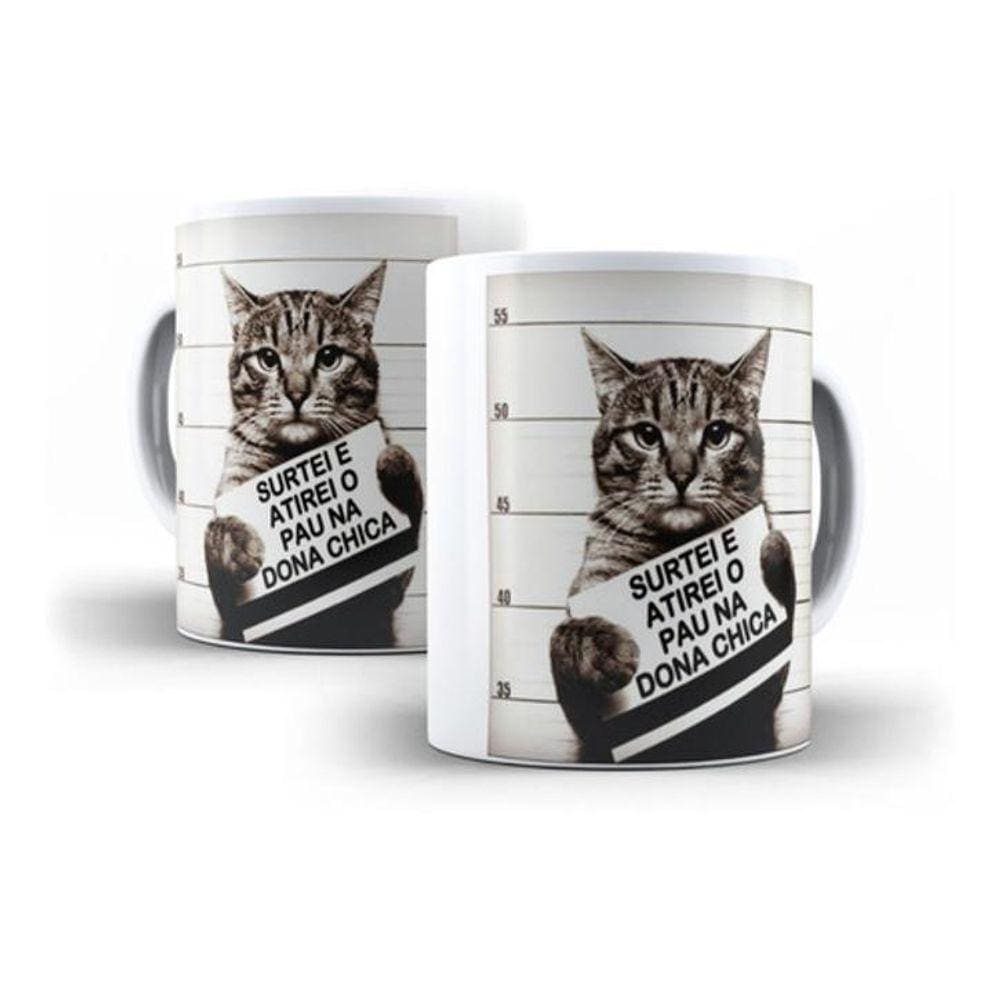 Caneca Dona Chica - Xicara Gato - Surtei