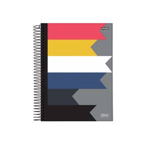 Caderno Essentials Retângulos Horizontais 1 Matéria 80 Fls