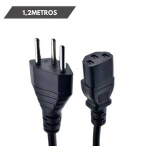 Cabo Alimentação Pc Ac Fonte Tripolar 2,50Mm Plug 1,20M