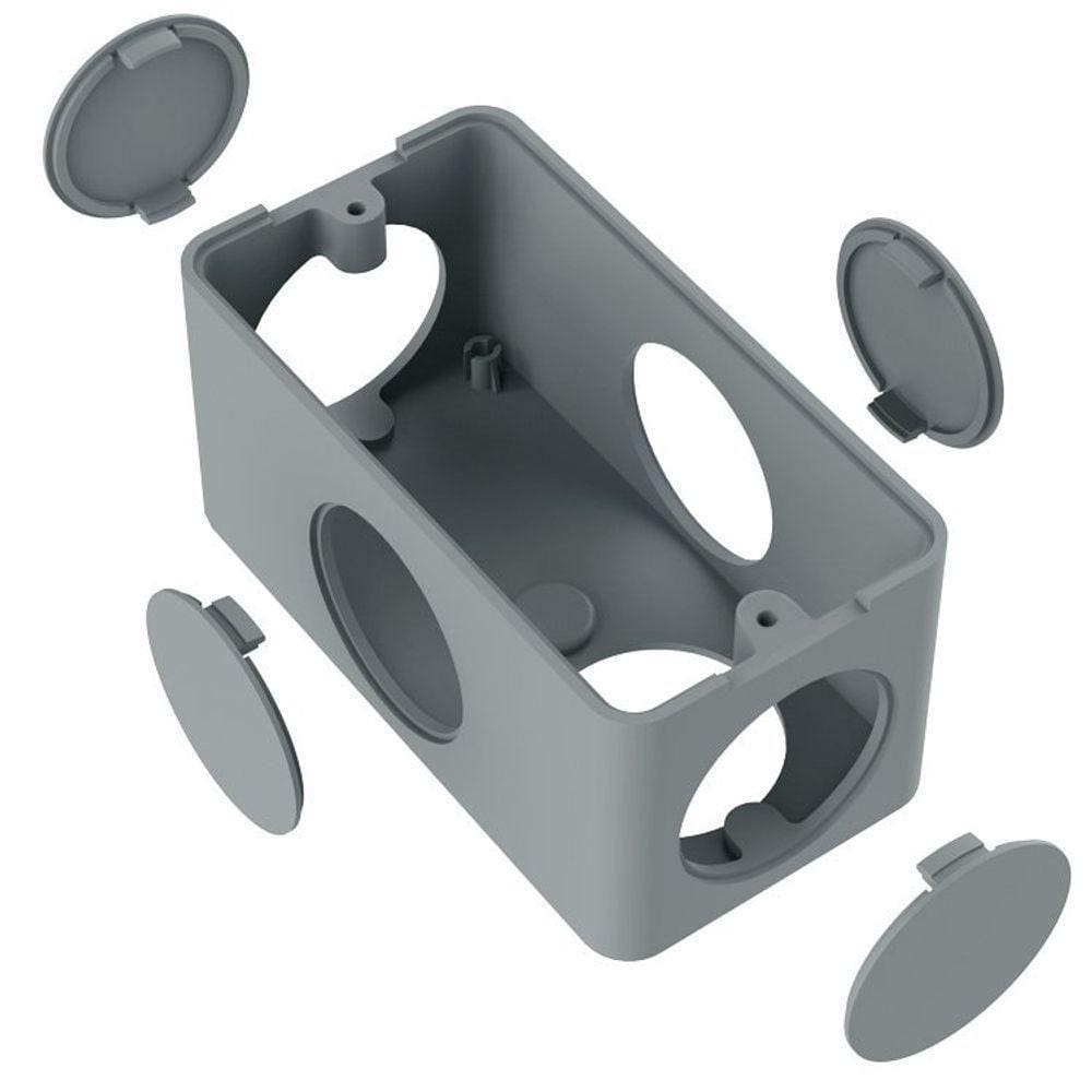 Condulete Pvc Múltiplo 1-2-3-4 Cinza Inpol