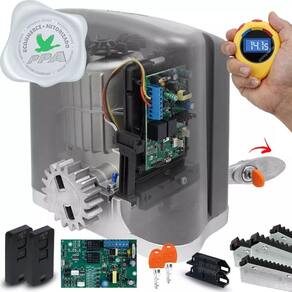 Kit 1 Motor Ppa Dz Rio Turbo 4m Crem 2 Control Portão 700kg