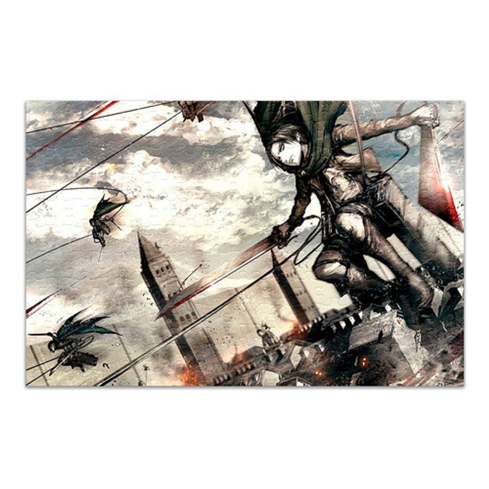 Quebra Cabeça Shingeki No Kyojin Personalizado 120 Peças 002