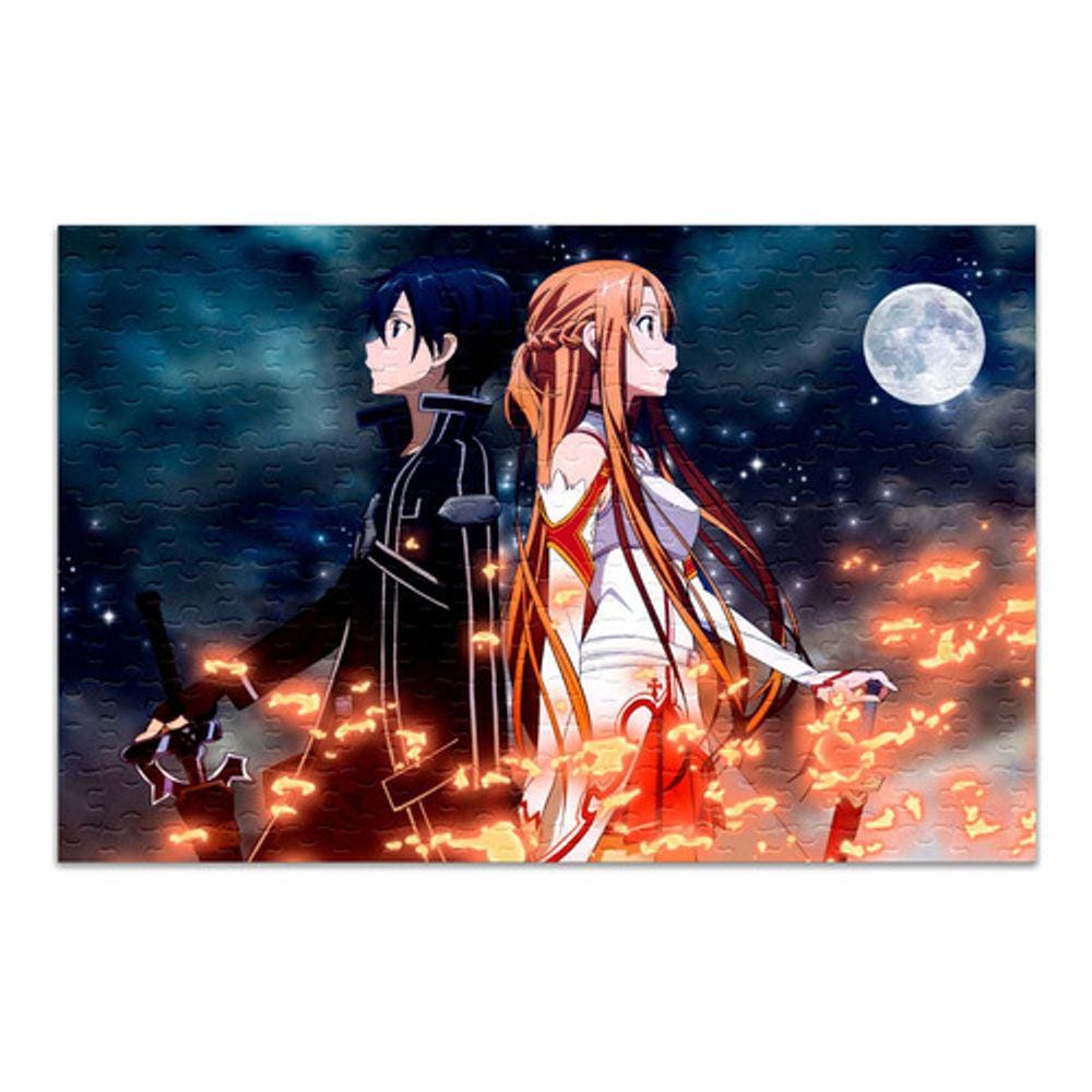 Quebra Cabeça Sword Art Online Personalizado 120 Peças 002