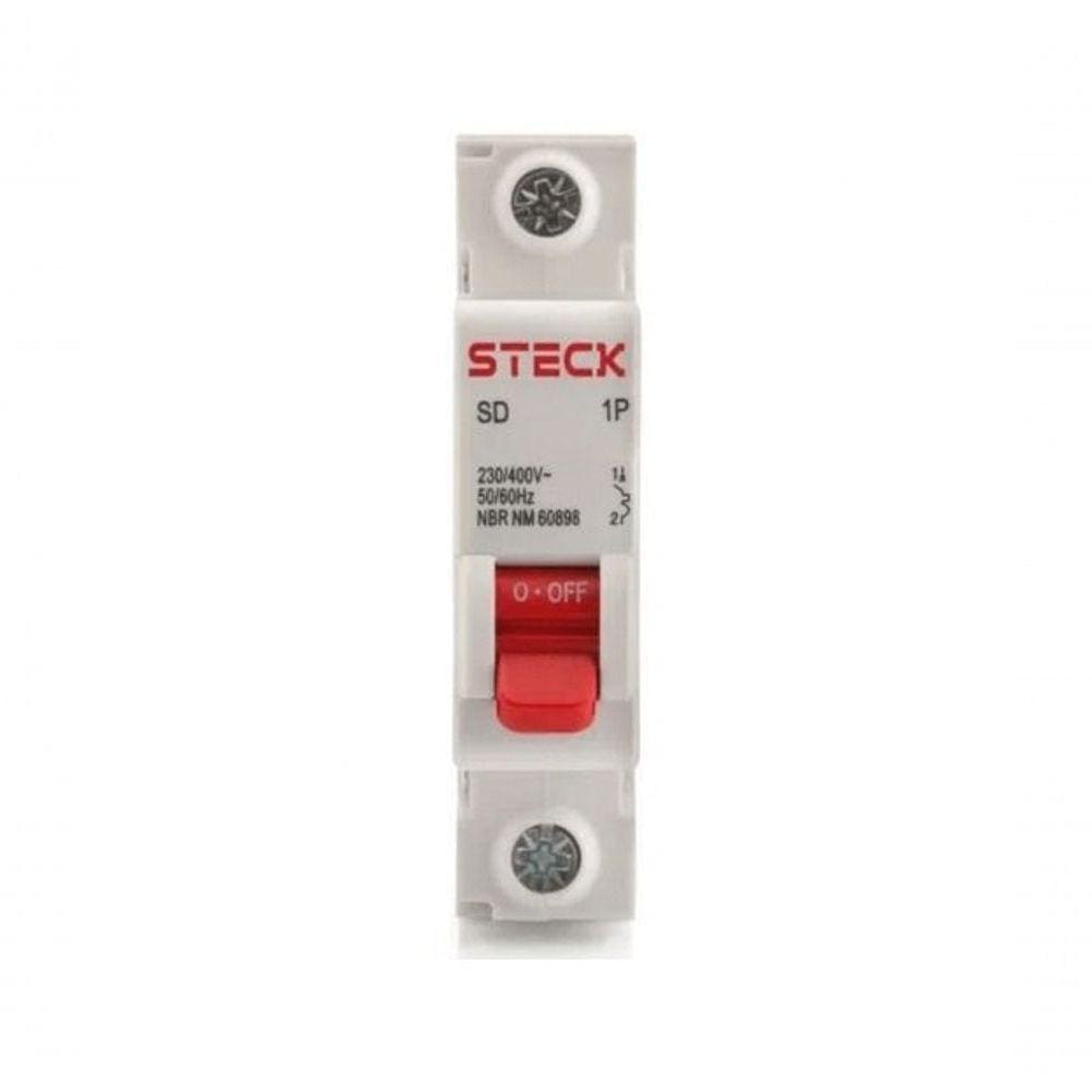 Disjuntor Din 1p 50a 3ka 230v Ca Curva C Steck