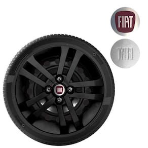Calota Mobi Argo Cronos Aro 14 Black Piano Logo Metal 294cb