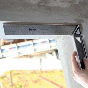 Esquadro 08 200Mm Cabo Aluminio - Carpinteiro Starrett K53M-