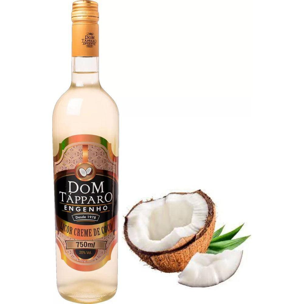 Licor De Cachaça Creme De Coco Dom Tápparo 750Ml
