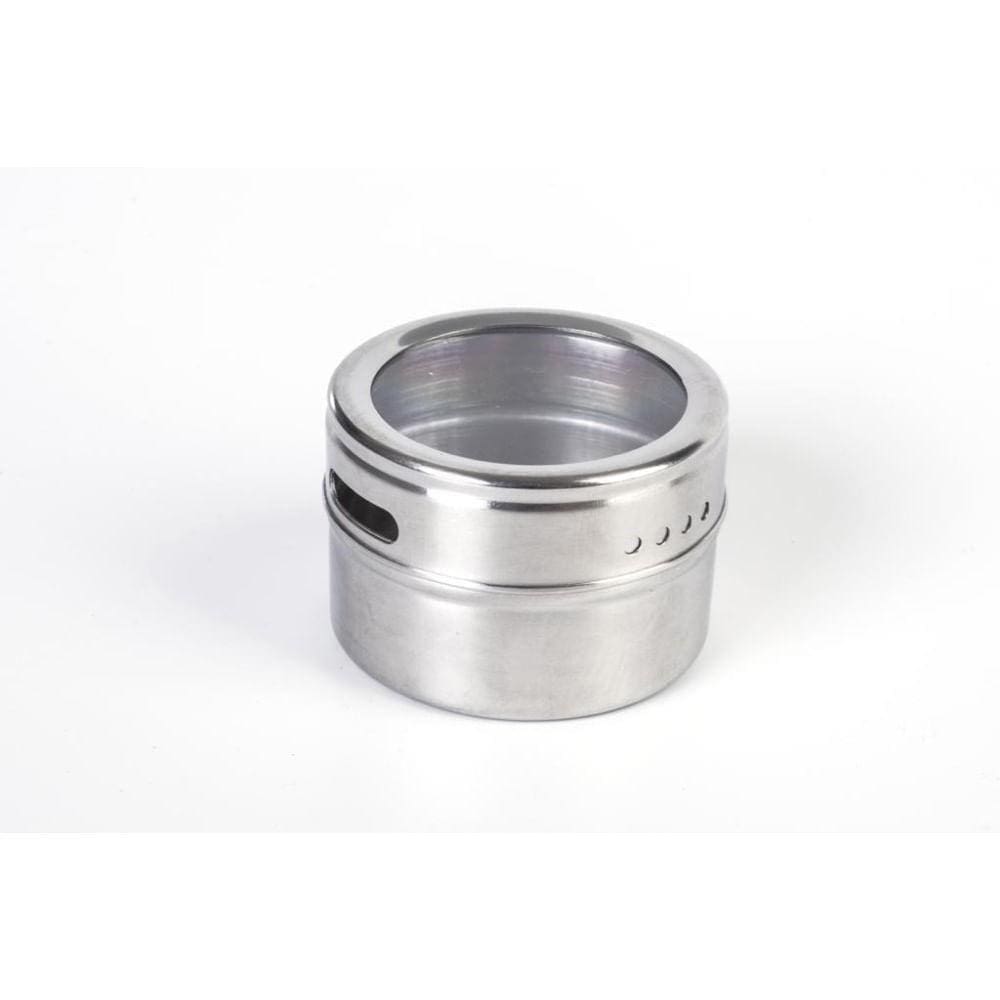Porta Condimento Em Aço Inox Com Imã 4,5 X 6 Cm