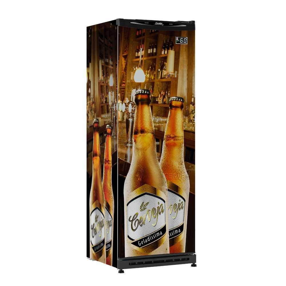 Cervejeiro 348 Litros Porta Sólida Adesivada CV300R 220V - Esmaltec