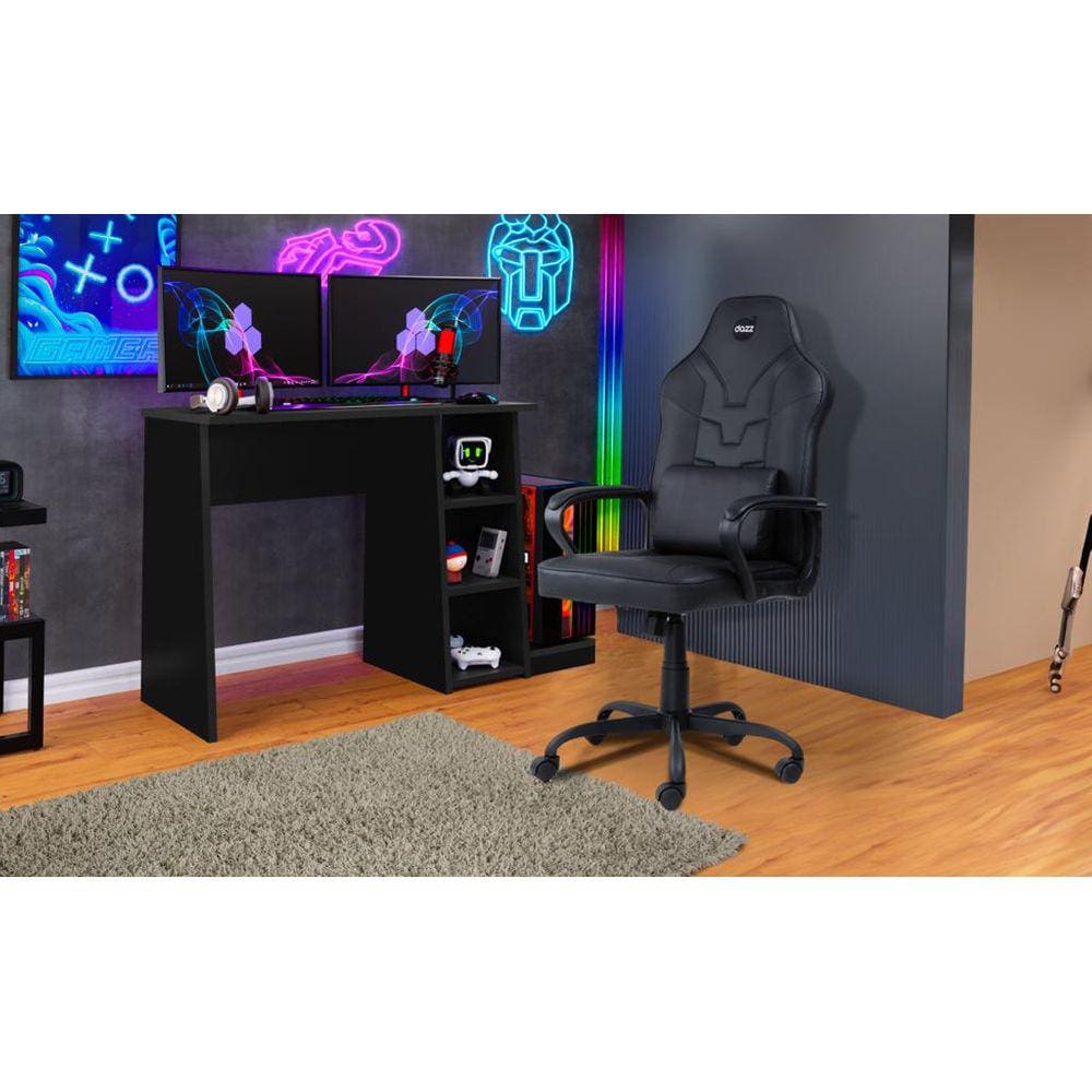 Mesa gamer com cadeir | Pontofrio