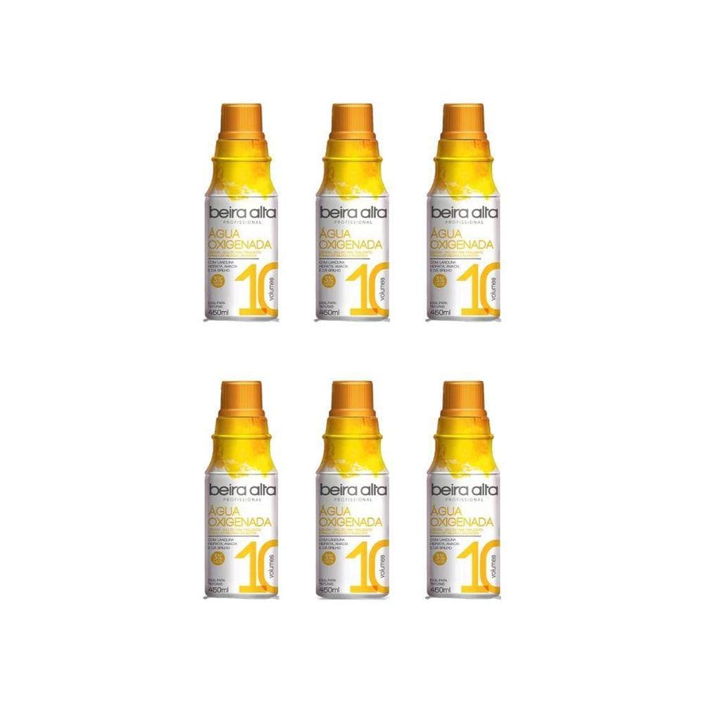 Agua Oxigenada Beira Alta 450Ml 10 Volumes-Kit C/6Un