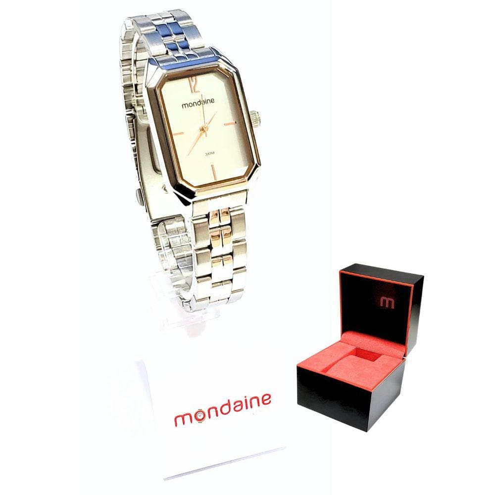 Relógio Mondaine Feminino Analógico Social Prateado 32359L0MVNE3