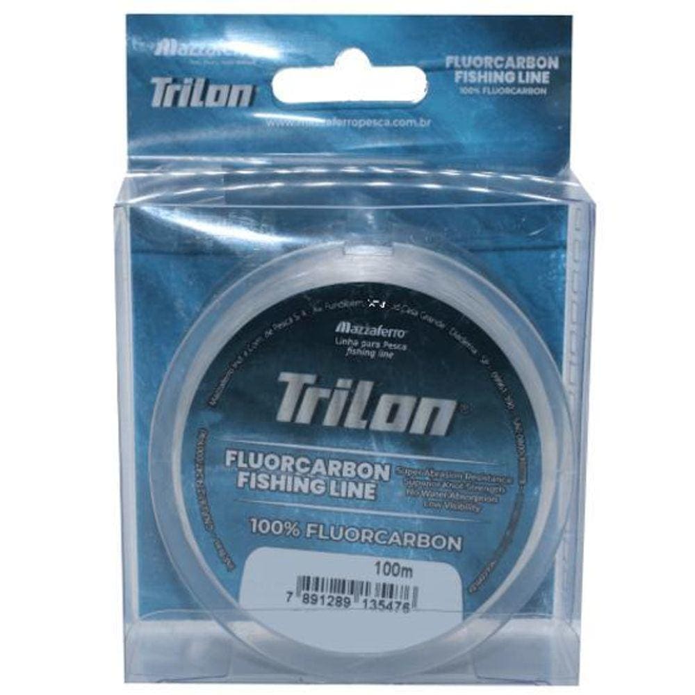 Linha Pesca Fluorcarbon Trilon 0,31M Suporta 5,7Kg 13Lb 100M