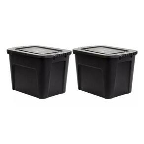 Kit 2 Caixas Organizadoras Ecobox 80L Preta