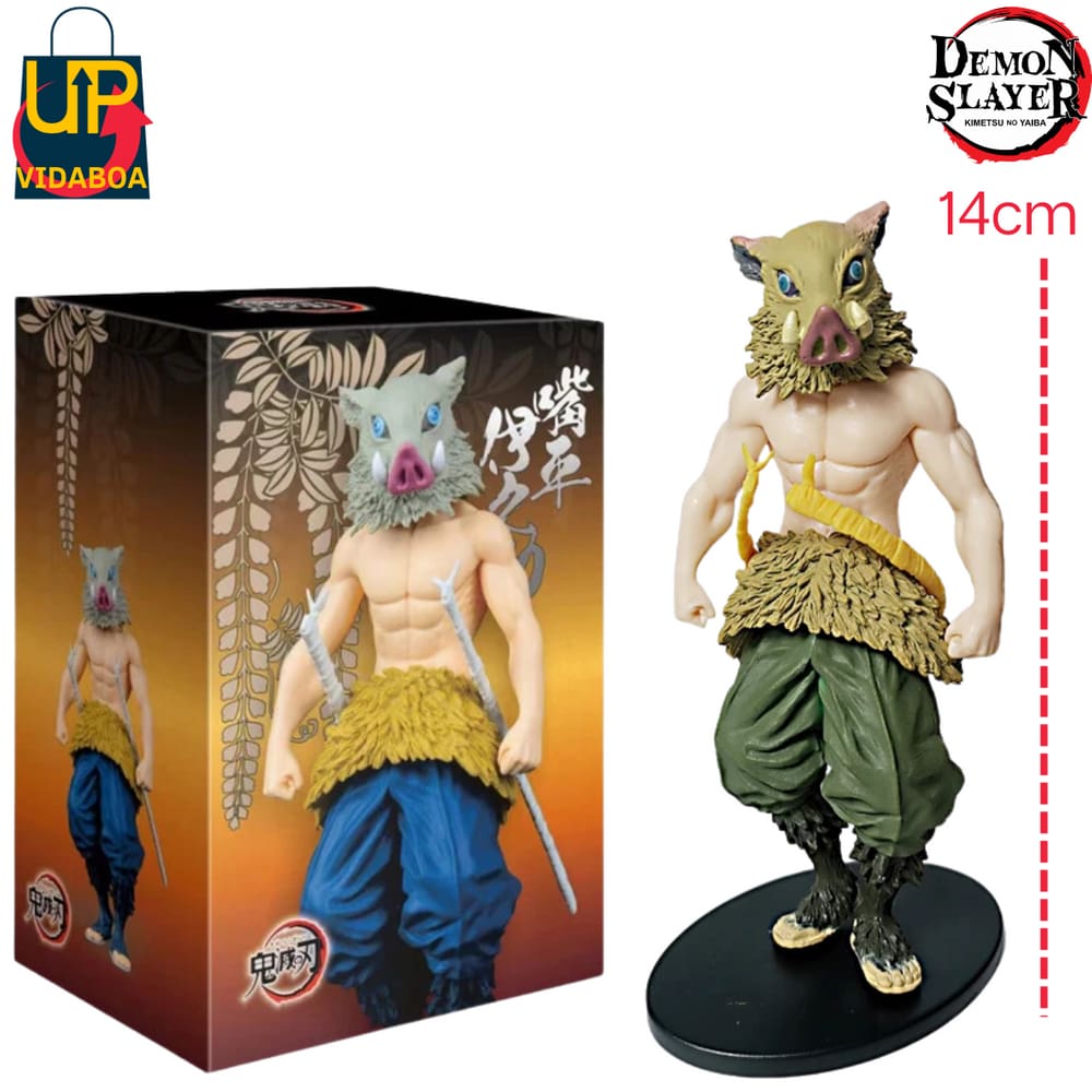 Boneco Demon Slayer - Inosuke Hashibira -  Action Figure 14cm